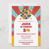 60s Retro 50th 60th 70th Adult Birthday Groovy Kaart (Voorkant)