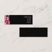 60s retro chick mini visitekaartje (Voorkant / Achterkant)