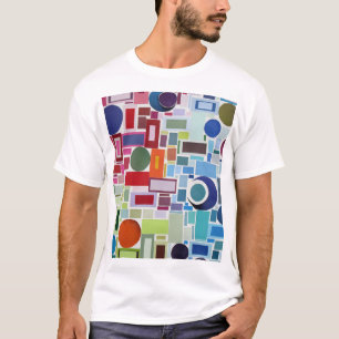 60's Retro Geometric Psychedelic Collage T-shirt