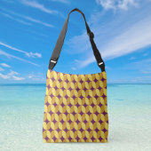 60s Retro gepatterneerd Crossbody Tas