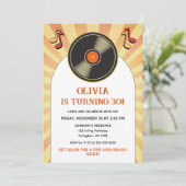 60s Retro Groovy Volwassen Verjaardagsfeest Elke l Kaart (Staand voorkant)