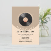 60s Retro Groovy Volwassen Verjaardagsfeest Elke L Kaart (Staand voorkant)