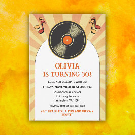 60s Retro Groovy Volwassen Verjaardagsfeest Elke l Kaart