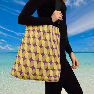 60s Retro Patterned Crossbody Bag Tas