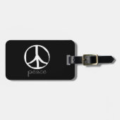 60s Retro Peace Sign Bagagelabel (Voorkant horizontaal)