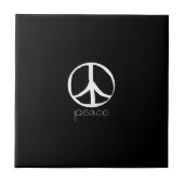 60s Retro Peace Sign Tegeltje (Voorkant)