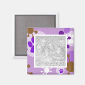 60's Retro Pet Photo Magneten (Voorkant / Achterkant)