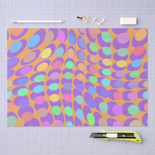 60s Retro Pop Art Tissuepapier (Craft)