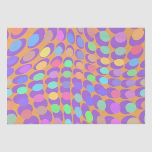 60s Retro Pop Art Tissuepapier (Voorkant)