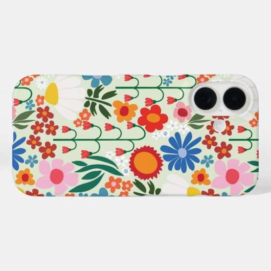 60s Retro Summer Case-Mate iPhone Case (Achterkant (horizontaal))