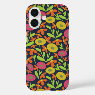 60s Retro Summer Neon iPhone 16 Hoesje