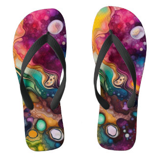 60s Retro Tye Die 70s Hippy Teenslippers
