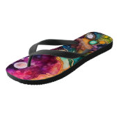 60s Retro Tye Die 70s Hippy Teenslippers (Schuin)