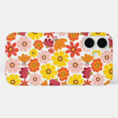 60s Retro Witte Zomer Case-Mate iPhone Case (Achterkant (horizontaal))