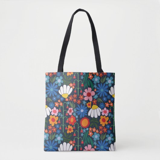 60s Retro Zomer Tote Bag (Voorkant)