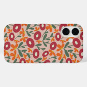 60s Retro Zomerroze Case-Mate iPhone Case (Achterkant (horizontaal))