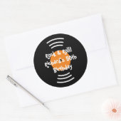 60s Rock & Roll thema Verjaardagsfeest stickers (Envelop)