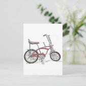 60's Schwinn Stingray Apple Krate Muscle Bike Briefkaart (Staand voorkant)