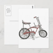 60's Schwinn Stingray Apple Krate Muscle Bike Briefkaart (Voorkant / Achterkant)