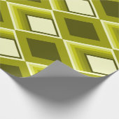 60s Stijl Glam Geel Geometrisch Modern Patroon Cadeaupapier (Hoek)