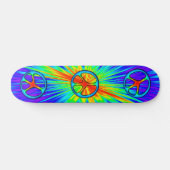 60s Style Peace Sign-skateboard Skateboard (Horizontaal)