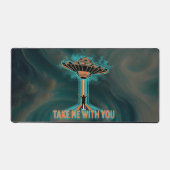  60's Style Vliegende Schotel Bureaumat (Voorkant)