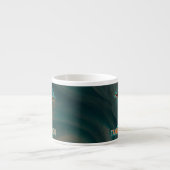  60's Style Vliegende Schotel Espresso Kop (Voorkant)