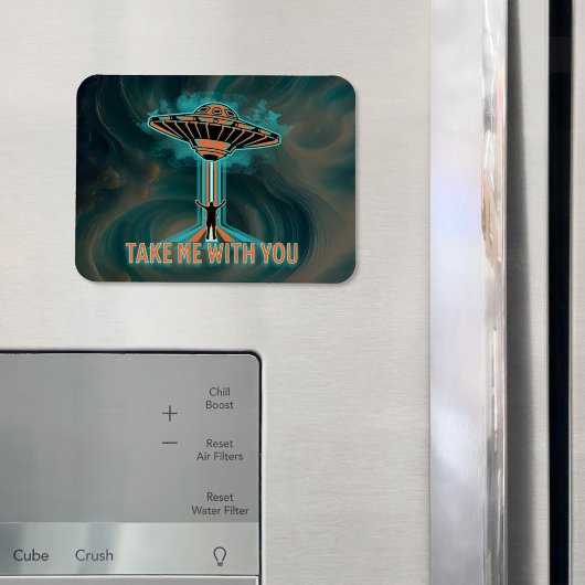  60's Style Vliegende Schotel Magneet