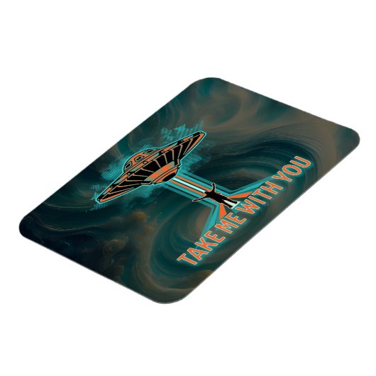  60's Style Vliegende Schotel Magneet (Linkerzijde)