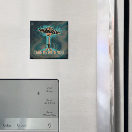  60's Style Vliegende Schotel Magneet (Insitu (Koelkast))