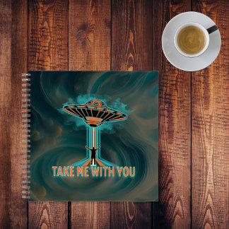  60's Style Vliegende Schotel Notitieboek