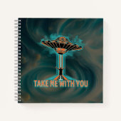  60's Style Vliegende Schotel Notitieboek (Voorkant)