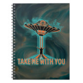 60's Style Vliegende Schotel Notitieboek (Voorkant)