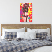 60s themabloem kinderretro pop kunst canvas afdruk (Insitu (Slaapkamer))