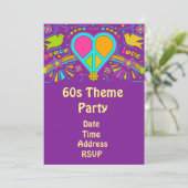 60s themabloemengroep hippy kaart (Staand voorkant)