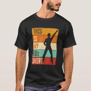 60s Uitrusting voor mannen en 1960s disco kostuum T-shirt