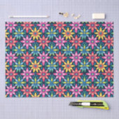 60s Vibe Mod Daisies All-over Print Tissuepapier (Craft)