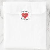 60ste. Bruiloft Jubileum Ronde Sticker (Tas)