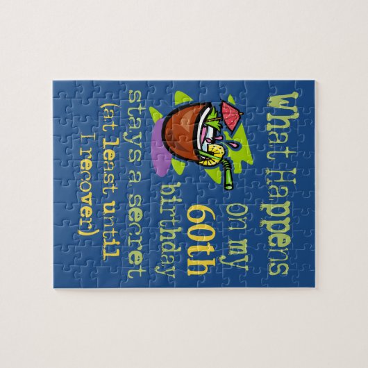 60ste cadeautjes van de Birthday Party. Wat gebeur Legpuzzel (Horizontaal)