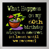 60ste cadeautjes van de Birthday Party. Wat gebeur Poster (Voorkant)