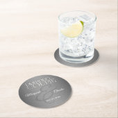 60ste Diamond Weddin Ronde Kartonnen Onderzetter (Insitu)