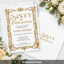 60ste en Fabulous Gouden Verjaardagsviering