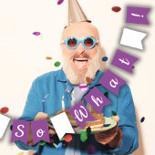 60ste Grappig en Motivatie Verjaardagsfeest Vlaggetjes