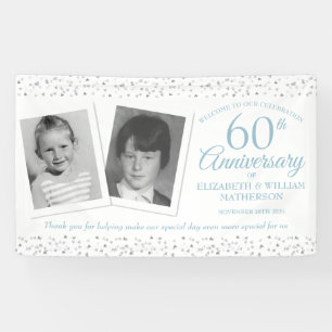 60ste Huwelijksjubileum Kinderfoto's Welkom Spandoek