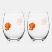 60ste huwelijksverjaardag aanpassen perzik roos ca wijnglas zonder voet (Links)