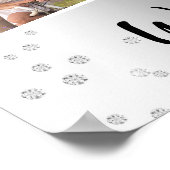 60ste huwelijksverjaardag zilveren foto welkomstbo poster (Hoek)