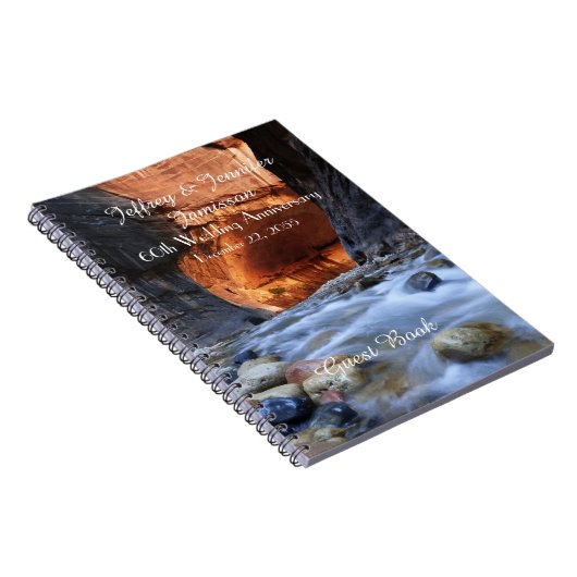 60ste Jubileum-Gastboek, Zion Narrows Notitieboek (Rechterzijde)