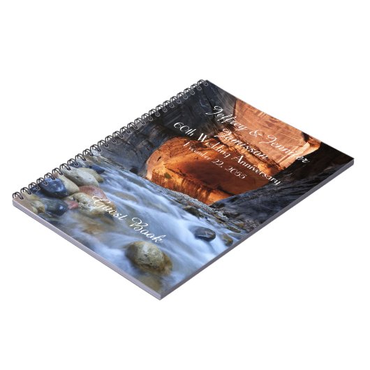 60ste Jubileum-Gastboek, Zion Narrows Notitieboek (Linkerzijde)