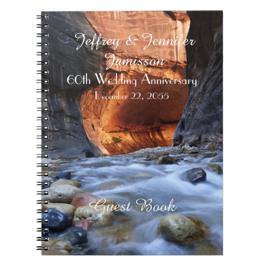 60ste Jubileum-Gastboek, Zion Narrows Notitieboek (Voorkant)