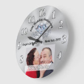 60ste Jubileum Gift for Grandouders, Parents Grote Klok (Hoek)